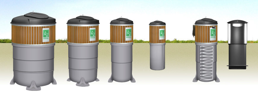 a group of molok garbage disposal containers in london ontario