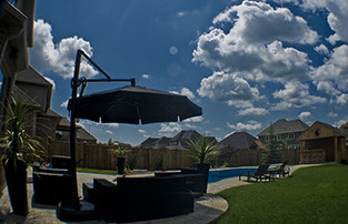 Umbrella with a nice pool